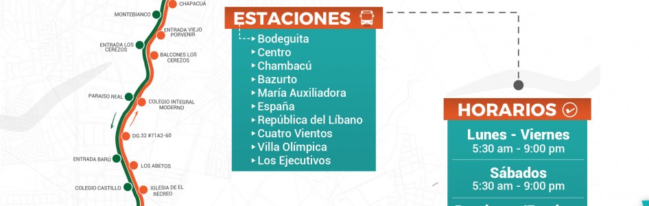 La nueva ruta X101 San José de los Campanos-Centro transitando por Las Gaviotas.