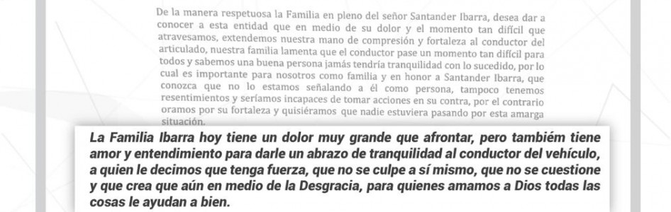 Carta familiar Santander Ibarra